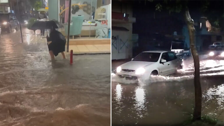 VIDEO/ Moti i keq gjunjëzon edhe Greqinë, stuhi dhe përmbytje masive. Situatë kritike në disa zona