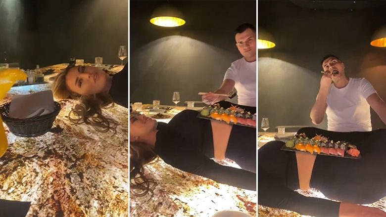 VIDEO virale/ Bashkëshorti i këngëtares së njohur shqiptare ushqehet mbi trupin e saj…!