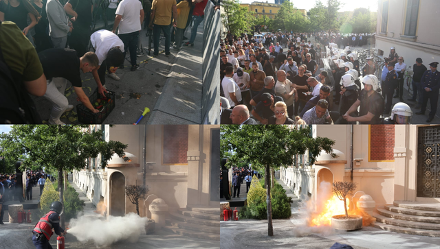 Protesta e dhunshme para Bashkisë, 3 persona shpallen në kërkim dhe 3 të tjerë vihen nën hetim