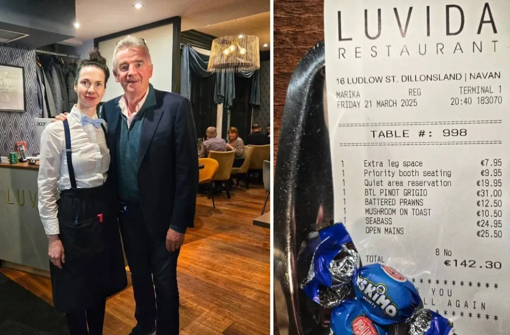 Ironia/ Restoranti faturon pronarin e linjës Ryanair për “hapësirë shtesë të këmbëve” dhe “përparësi”
