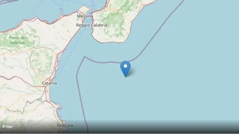 Tërmet 4.8 ballë në detin Jon, lëkundjet ndihen në Sicili dhe Kalabri