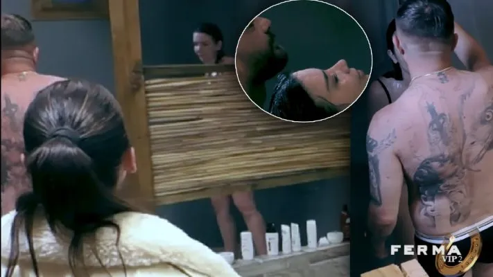(VIDEO) “Ndizet” Ferma VIP, Alba dhe Limi ndajnë dushin bashkë