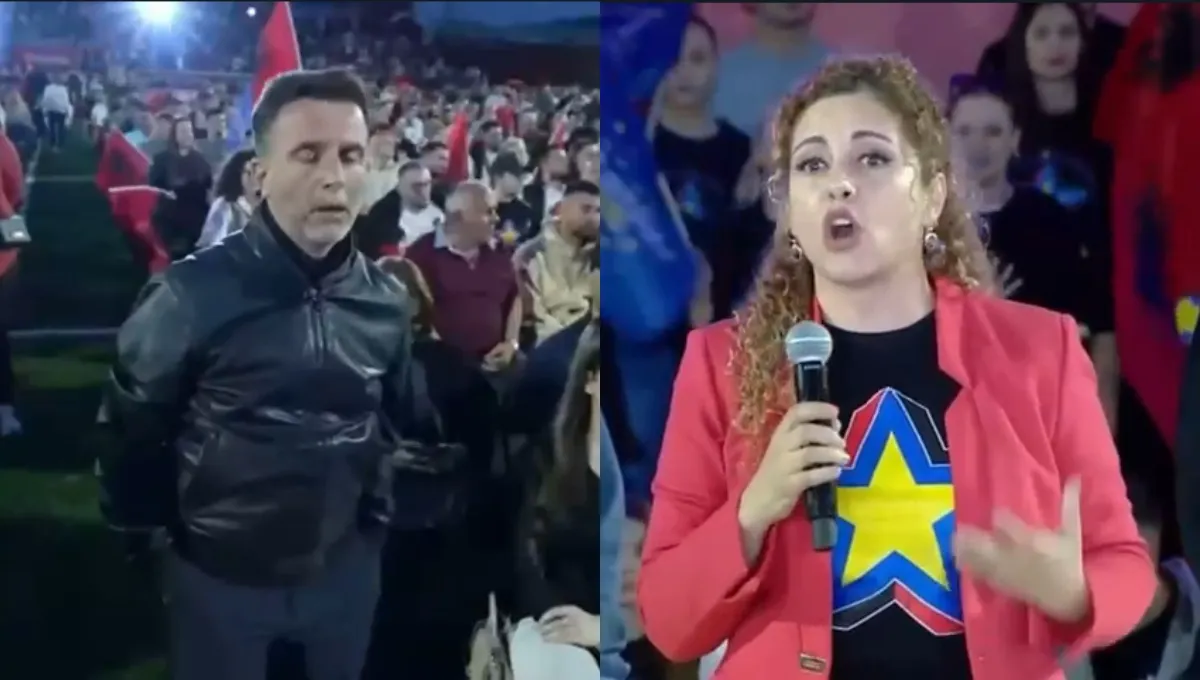 VIDEO/ Momenti epik i Erion Braçes gjatë fjalës së Olta Xhaçkës nuk duhet humbur! 