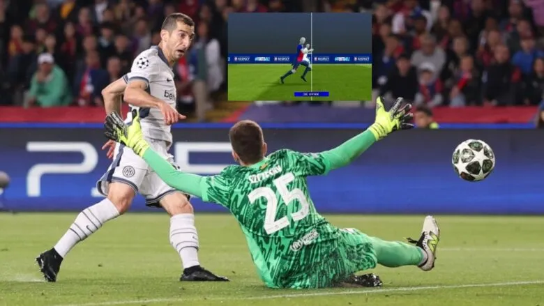 Çfarë u tha Mkhitaryan gazetarëve për anulimin e golit ndaj Barcelonës për pozicion jashtë loje 