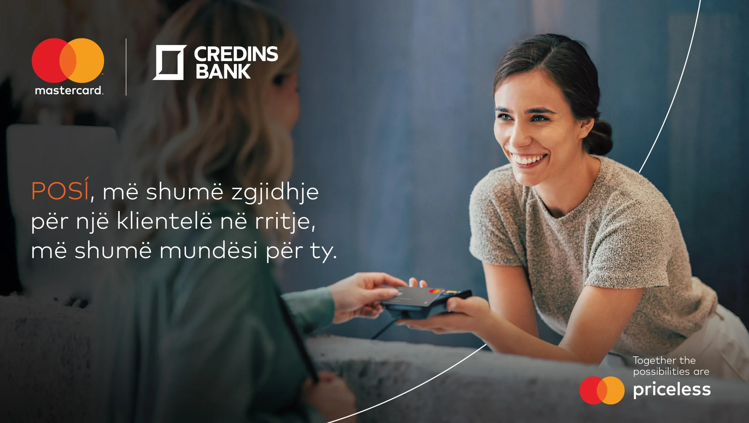 POSÍ, ka edhe për Ty! Credins bank & Mastercard lançojnë fushatën e re me fokusin e rritjes së pagesave digjitale në Shqipëri