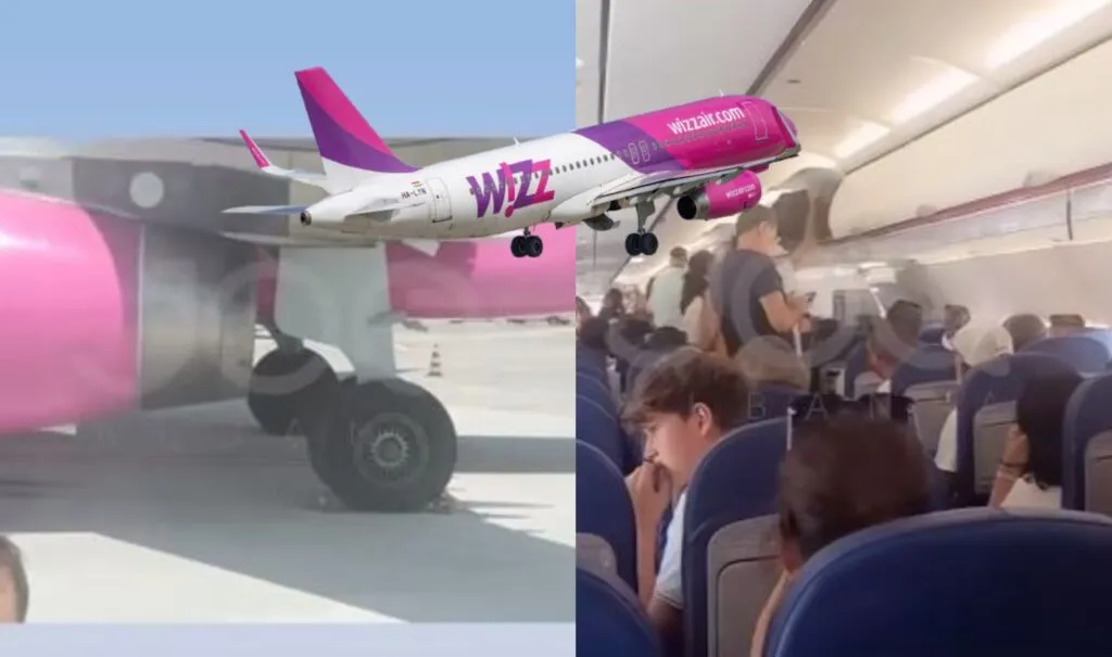 VIDEO/ Avionit të “Wizz Air” për në Tiranë i çahet goma, pasagjerët mbeten peng në Itali
