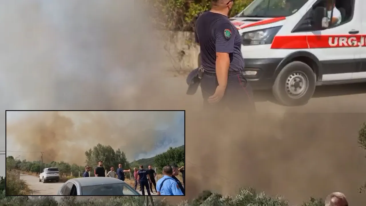 Situatë kritike në Delvinë/ Flakët djegin një polic, një tjetër i asfiksuar. 12 shtëpi të shkrumbuara