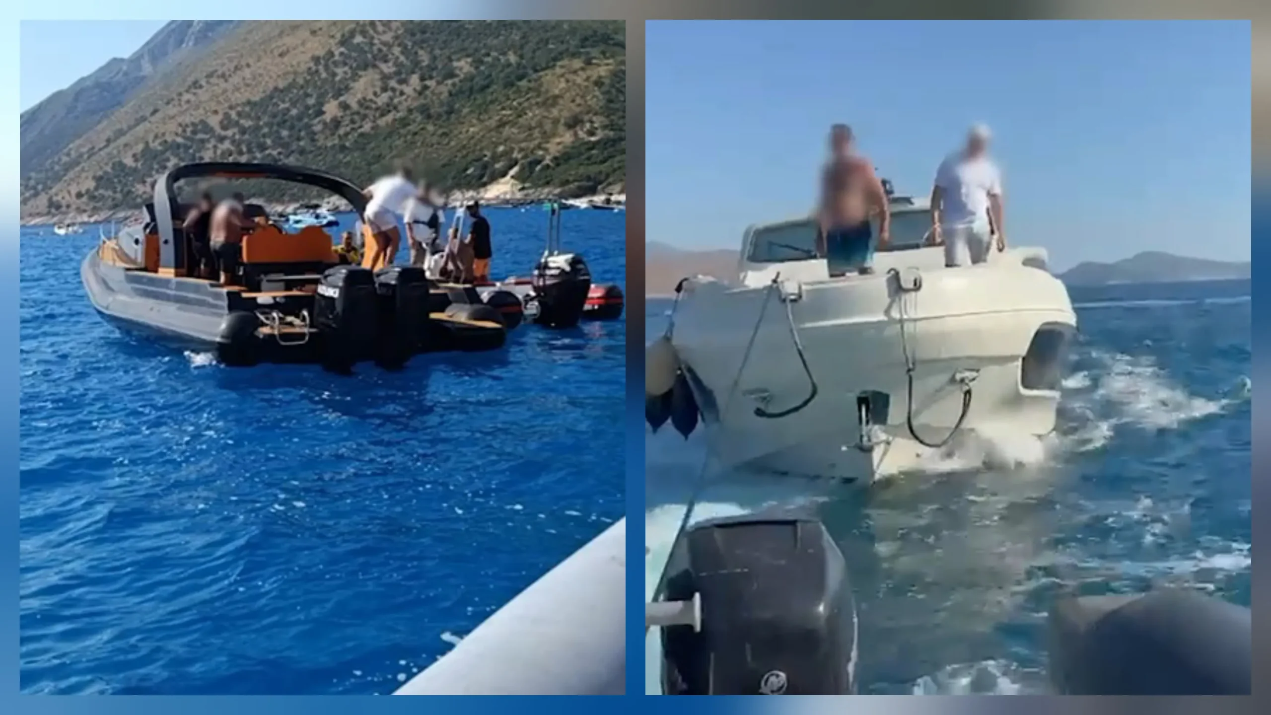 Turistët rrezikojnë të mbyten në det, momenti kur shpëtohen nga policia (VIDEO)