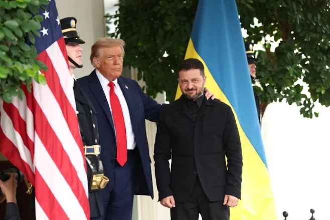 Zelensky mbërrin në Shtëpinë e Bardhë me kostum të zi/ Trump: S’mund ta besoj, më pëlqen shumë