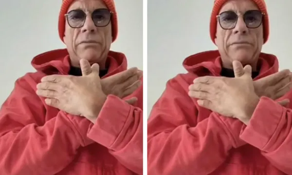 Aktori i njohur Van Damme bën shqiponjën në nder të mikut shqiptar