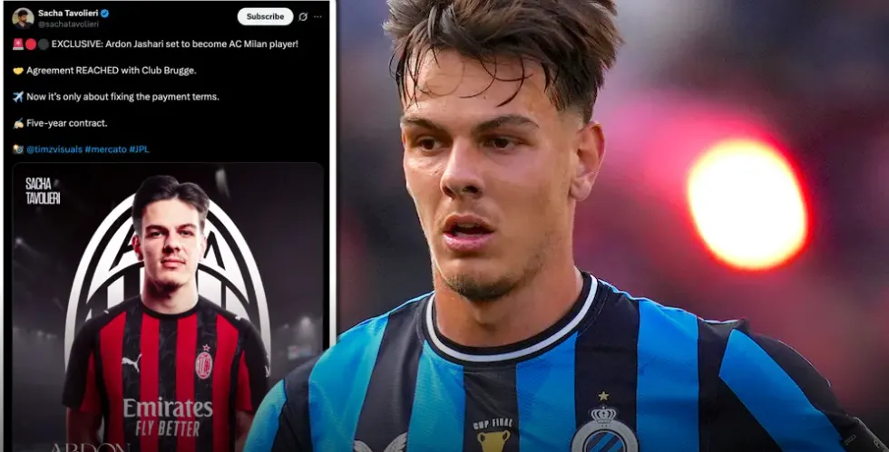 Arrihet marrëveshja me Club Brugge, Ardon Jashari gati të bashkohet me Milanin