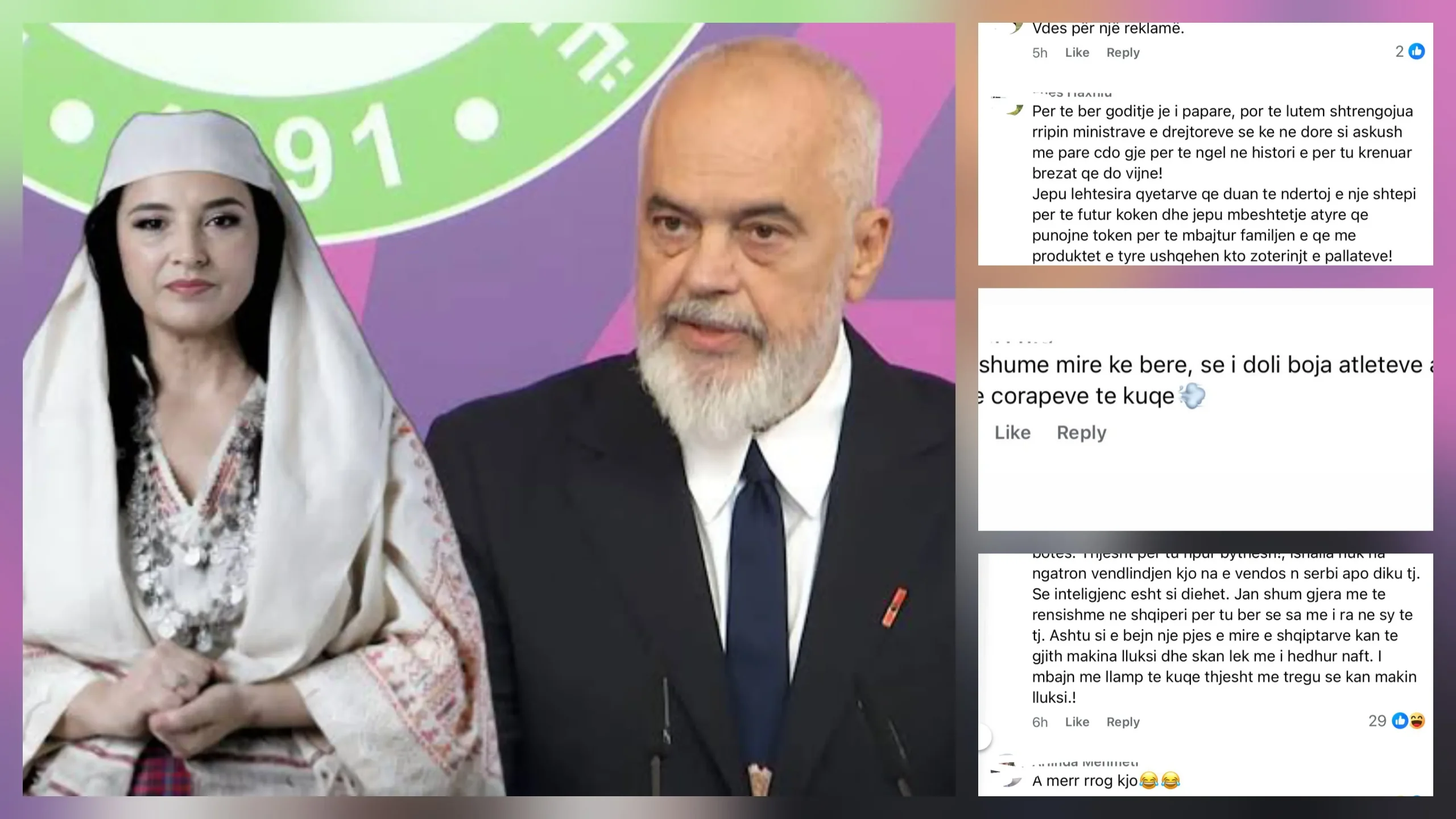 “Nami jashtë e p**** brenda”/ Komentuesit shpërthejnë ndaj Ramës për ministren Diella