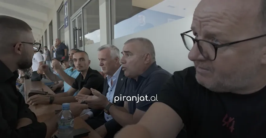 VIDEO/ Sinan Idrizi i “Air Albania” dhe presidenti i klubit të Tiranës, dhunojnë gazetarin