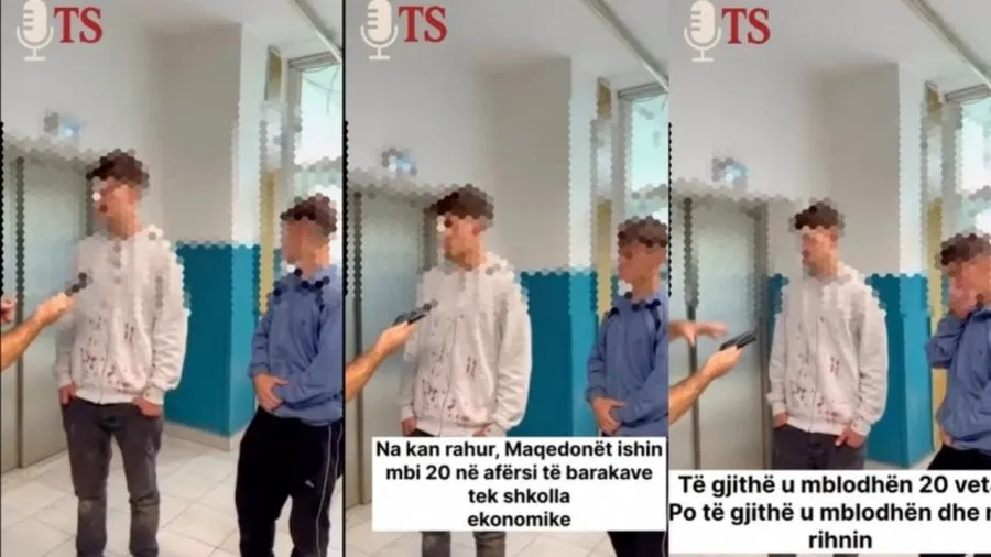 Video/ E rëndë në Maqedoni, dy nxënës shqiptarë rrihen nga 20 persona. Aleanca shqiptare: Akt barbar me sfond etnik!