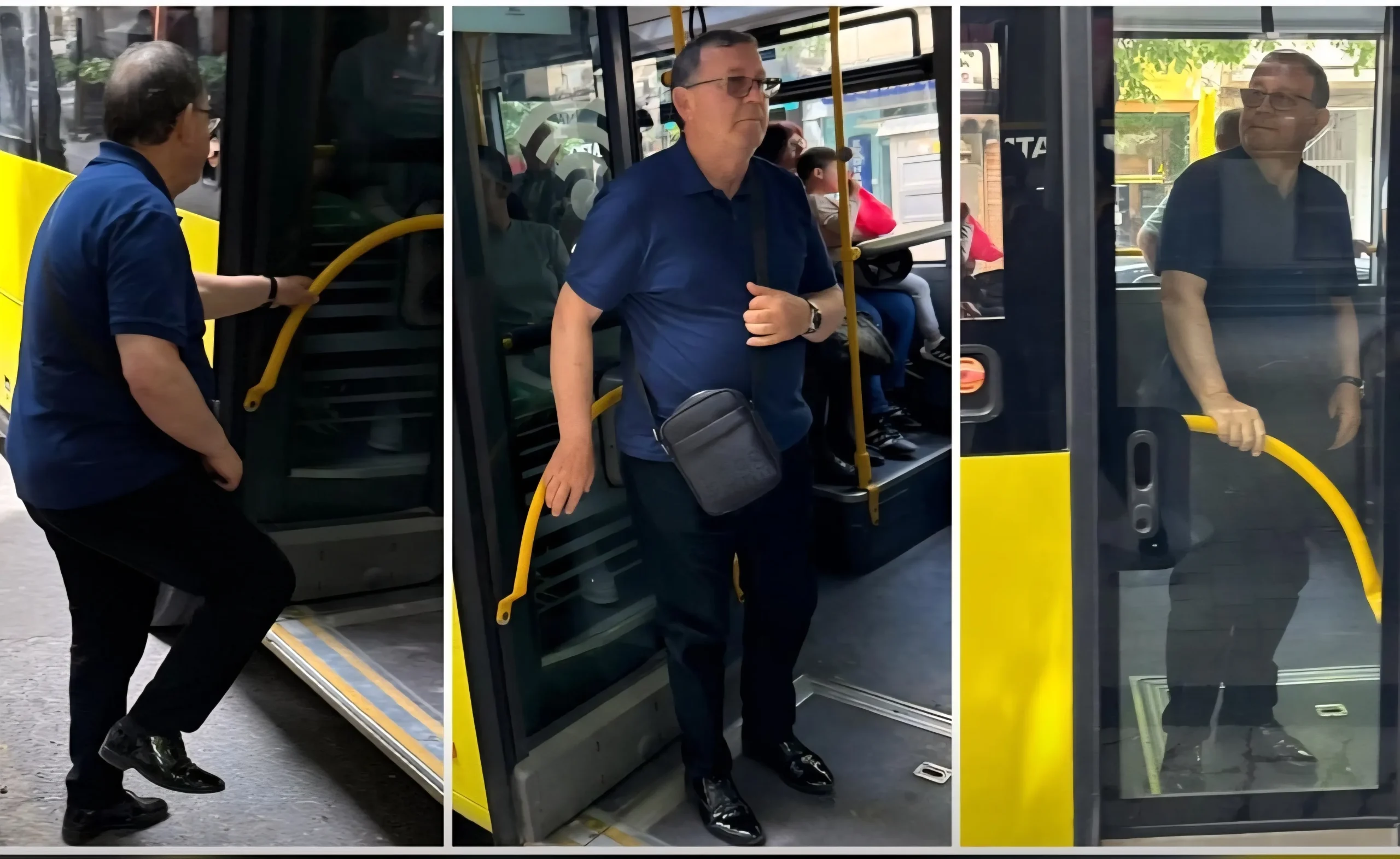 FOTO/ Kozma Dushi fotografohet duke udhëtuar me autobus