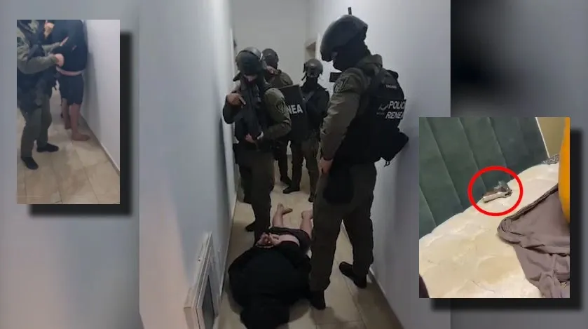 Me pistoletën e fshehur poshtë jastëkut,  momenti i arrestimit të Aldo Avdylajt në banesën ku fshihej tek Liqeni i Thatë