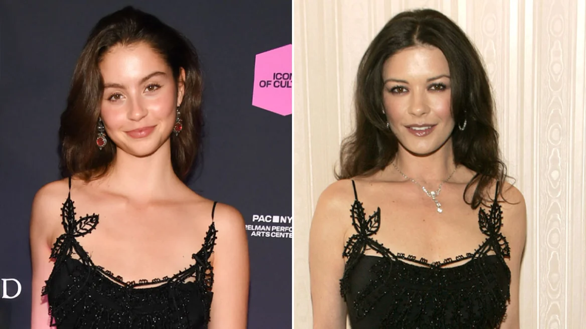 FOTOT/ Vajza e Catherine Zeta Jones rikthen fustanin që aktorja mbante veshur 20 vjet më parë
