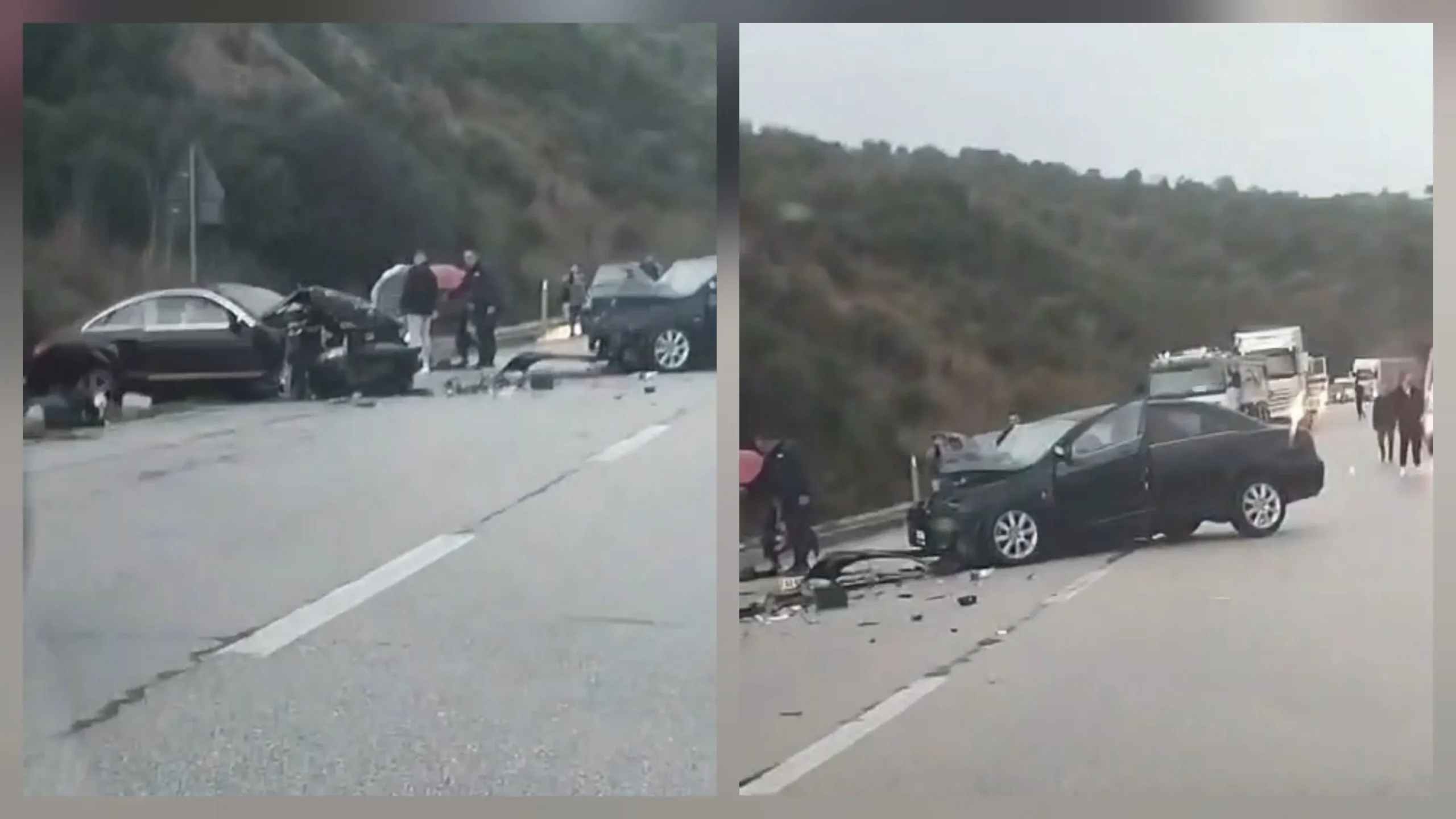 VIDEO/ Aksident i rëndë në Levan-Tepelenë, dy të plagosur