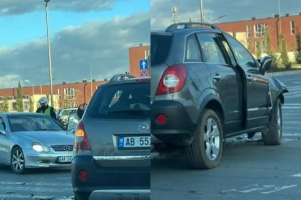 Aksident në Tiranë, makina kalon me të kuqe dhe përplas mjetin tjetër