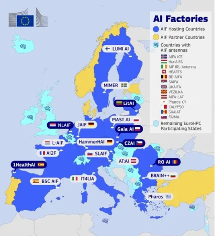Serbia dhe RMV hyjnë në rrjetin e fabrikave AI të Europës! Shqipëria, me Diellën mbetet jashtë