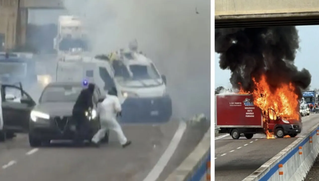 Momente terrori! Grupi i armatosur sulmon furgonin e blinduar në autostradën Lecce-Brindisi! Shkëmbim zjarri me policinë