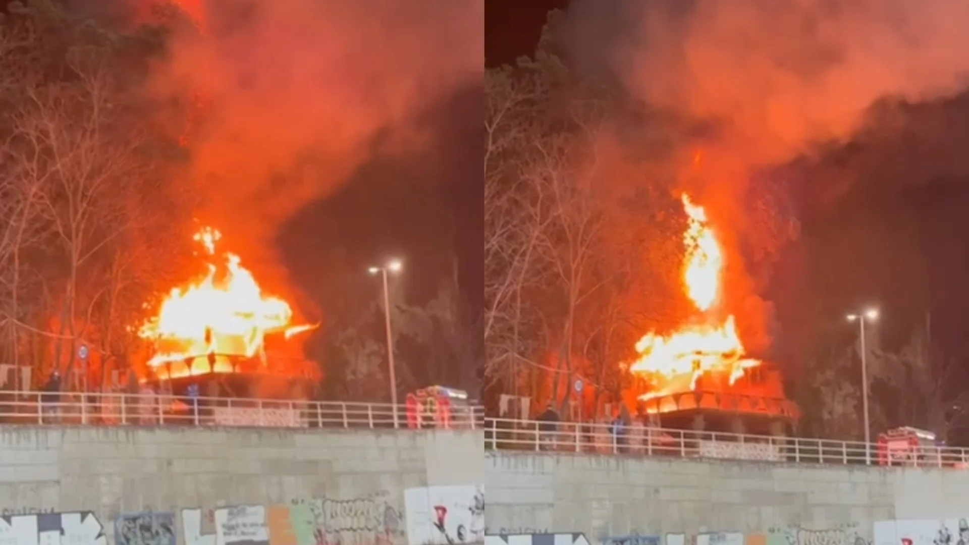 Zjarr i madh në Lungomare/ Digjet lokali, rrezikohen banesat