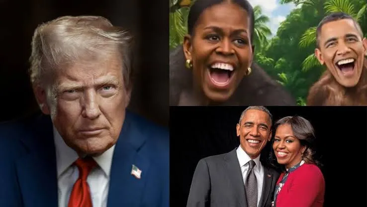 Trump provokon sërish: Shpërndan videon ku Barack dhe Michelle Obama duken si majmunë