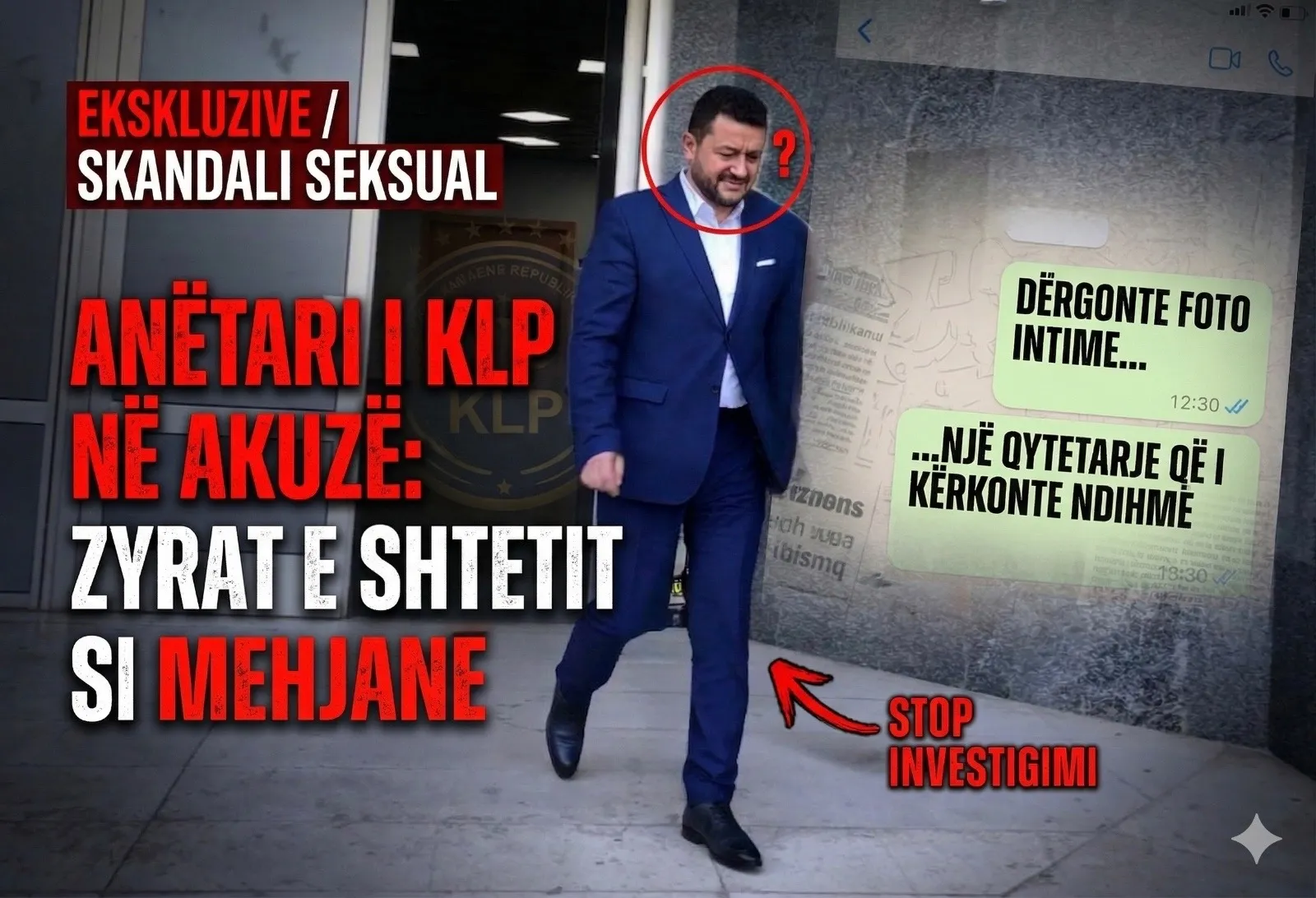KLP heziton ndaj skandalit seksual të anëtarit të saj, nuk e pezullon nga detyra Olger Eminajn