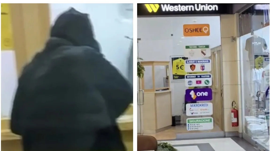 Foto/ Momenti kur grabitet exchange në “Concord center”, zbulohet shuma e parave që mori autori
