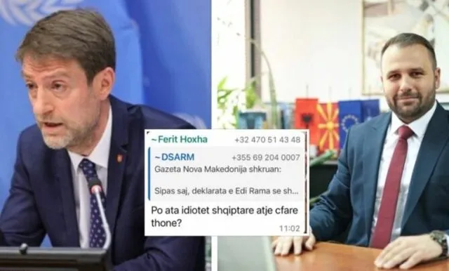 Përplasje me Tiranës dhe Shkupit/ Pas mesazhit të Ferit Hoxhës për shqiptarët, reagon ashpër ministri në Maqedoninë e Veriut: Të kërkojë falje!