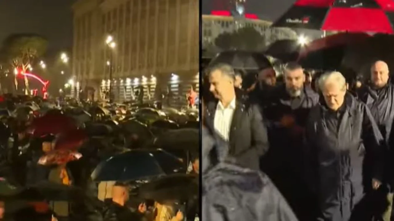 Pas mbylljes së fjalimeve, protestuesit e PD nisen drejt Ministrisë së Brendshme