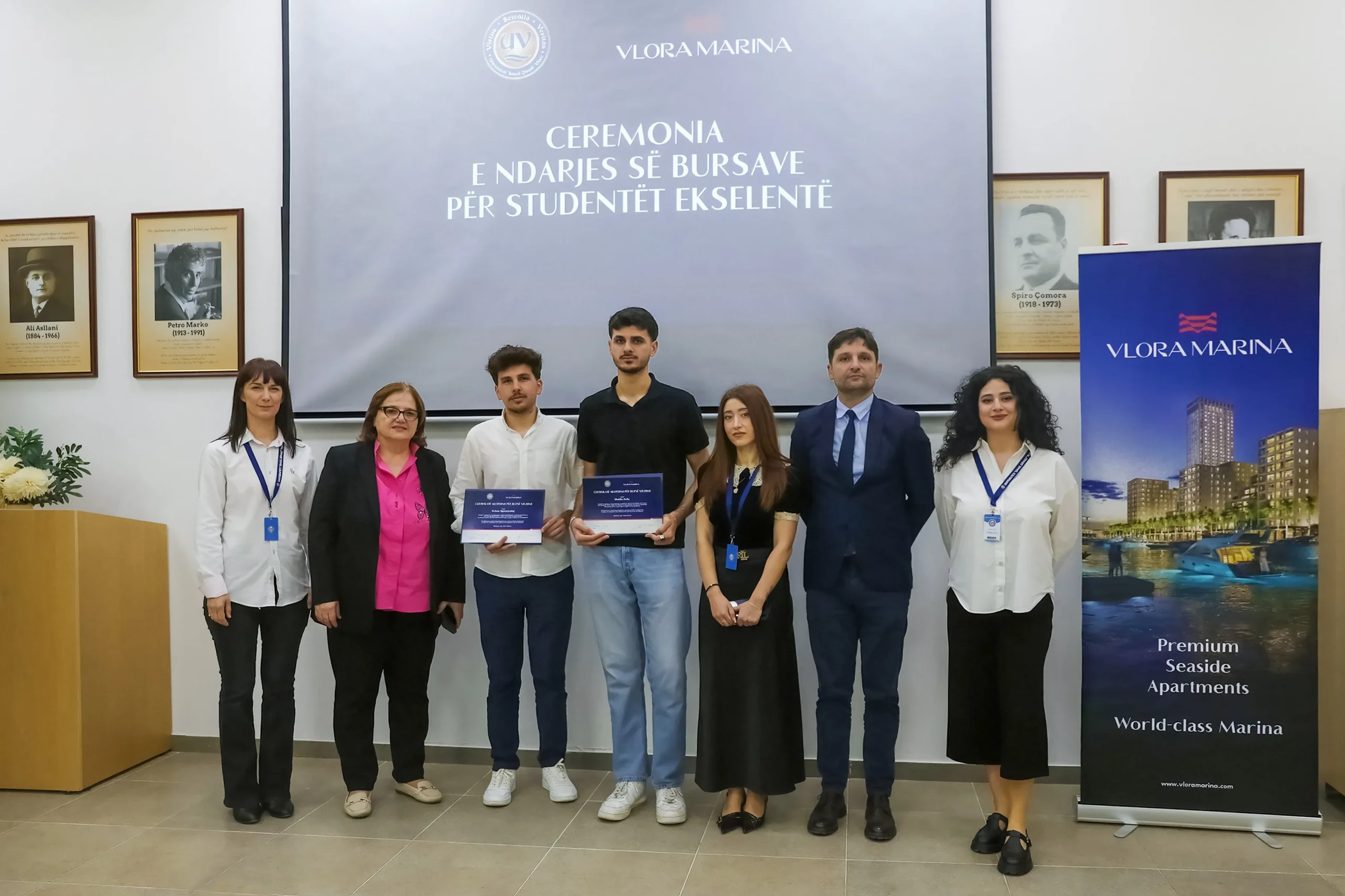 Vlora Marina mbështet studentët ekselentë të Universitetit “Ismail Qemali” me bursa studimi 