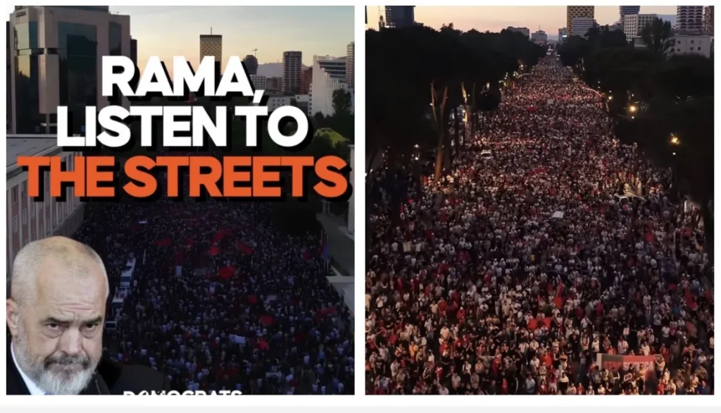 Protestat masive, Partia Demokratike Europiane thirrje: Rama dëgjo me kujdes!