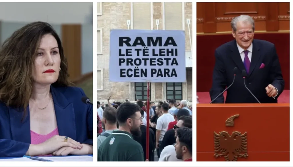 Berisha akuza të forta kryetares së SHISH: Agjente e Ramës dhe Vuçiçit, ka marrë specialistë serbë për të shuar protestën