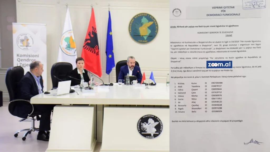 “Revolucioni Flamingo”: Protestuesit nisin lëvizjen për ndryshimin e Kodit Zgjedhor, dorëzojnë dokumentin në KQZ