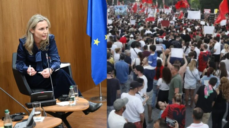Lea Ypi: Shikoni protestat që Jared Kushner ka shkaktuar në Shqipëri. Kjo mund të jetë një dritë shprese për Europën