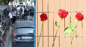 Fotolajm/ Qytetarët protestojnë me trëndafila të kuq tek SPAK-u
