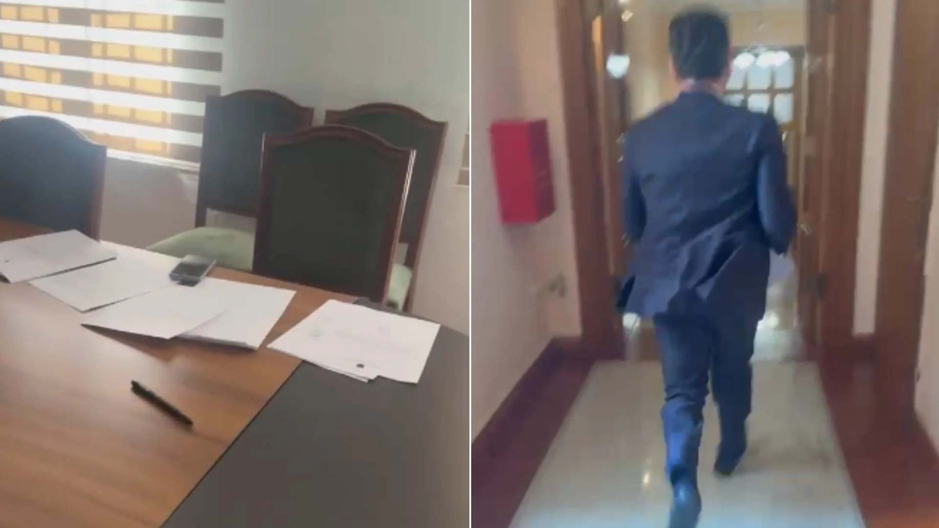 VIDEO/ Agron Shehaj “vjedh” dokumentin konfidencial të qeverisë dhe ikën me vrap nga ambientet e Kuvendit